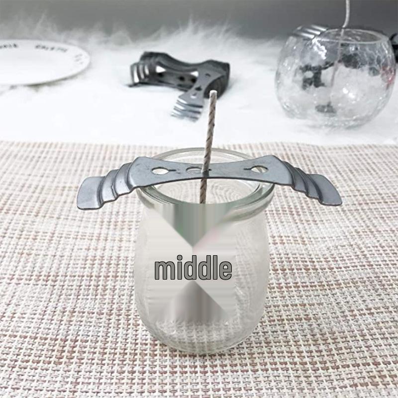 Drei-Loch-Kerzendocht-Halter zur Zentrierung von Baumwolldochten