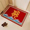 Chinese New Year Floor Mat DecorationHome Decor Crystal Velvet Footpad Dragon Lunar Year Spring Festival Housewarming