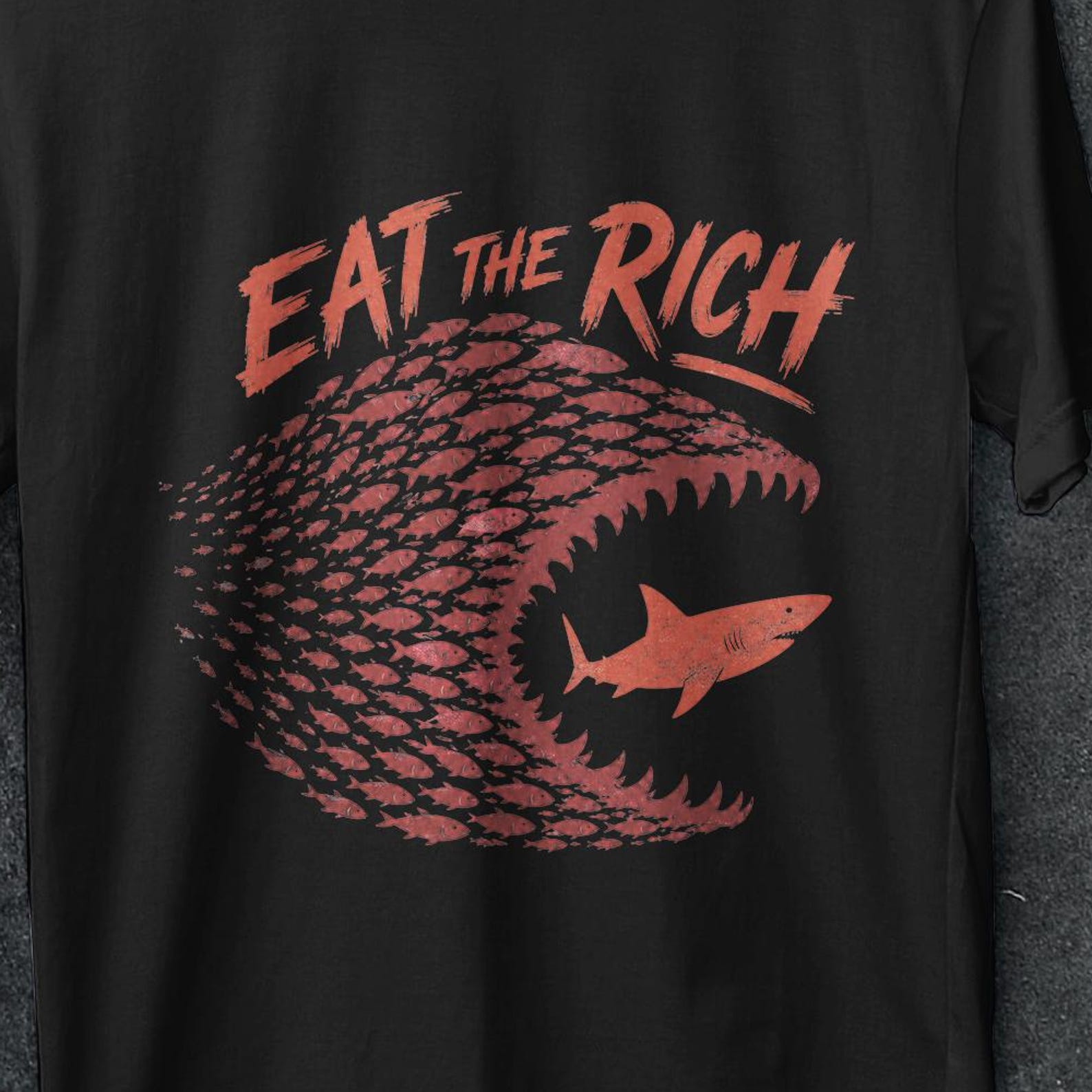 Eat the Rich Shirt, Protest Tee, FDT Shirt, Tax The Rich Tee, vintage t shirt, Eat the Rich T-shirt, Democrat Gift Shirt, Anti-Capitalist 4XL