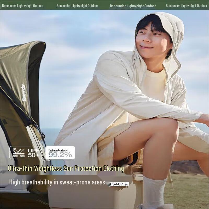 Beneunder Men s Cooling Breathable Hooded Sun Protection Jacket