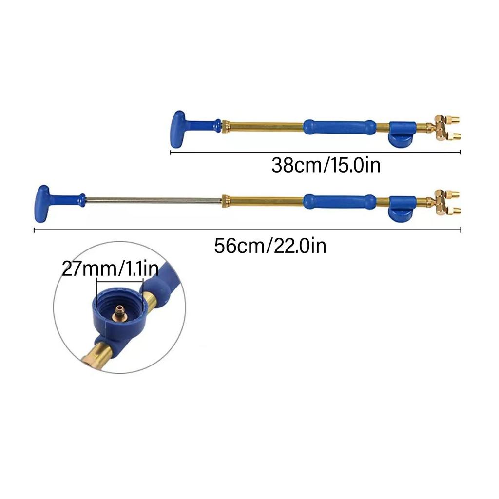 Hand Pressure Sprayer Stainless Steel Copper Plant Watering Wand Pulling Spray Rod with Hose for Garden Bottle