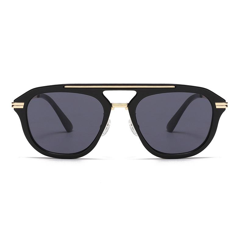 3502 Fashion Pilot Sunglasses for Men Women, Retro Double Bridge Sun Glasses, Vintage Personalized Avaitor UV400 Shades 603384