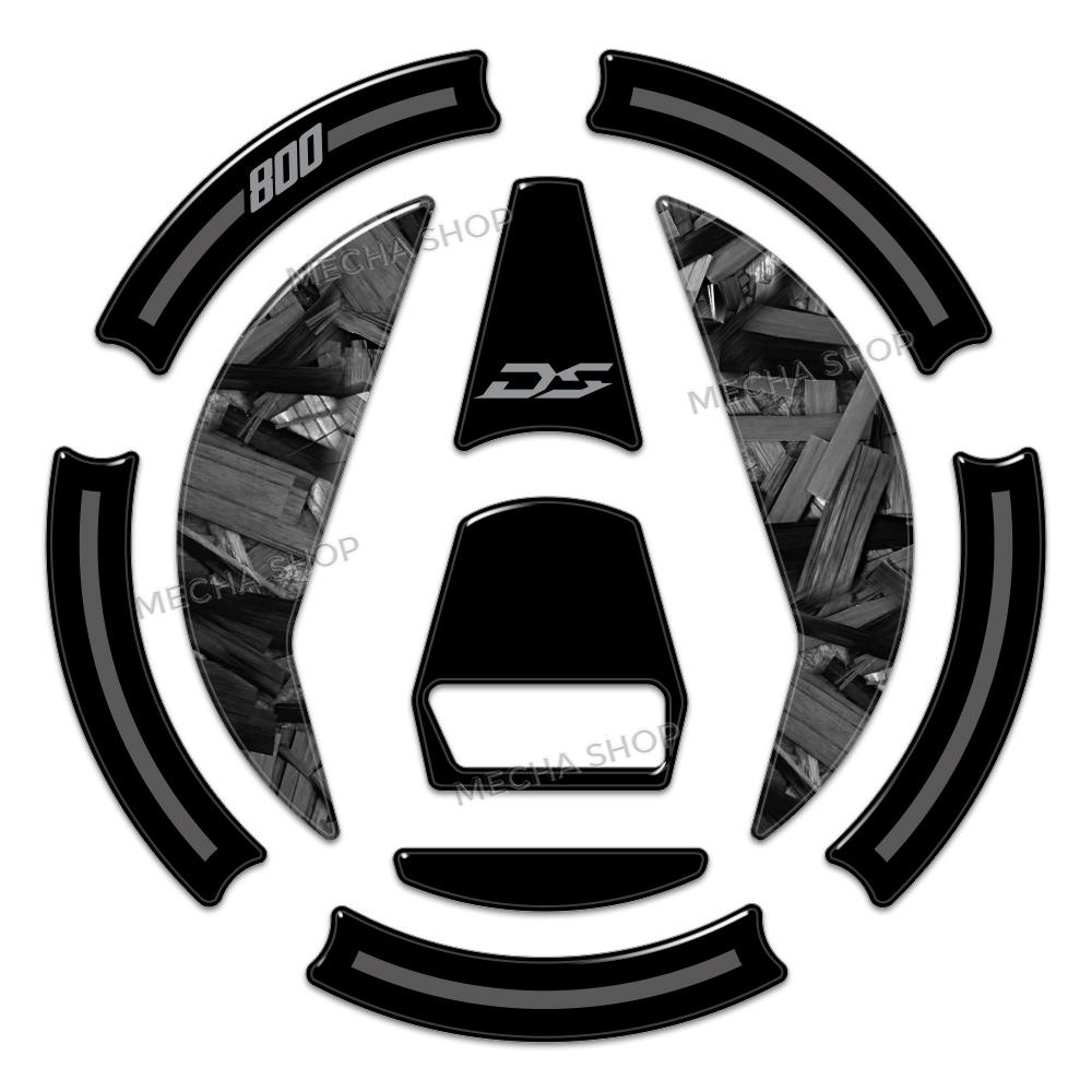 Motorcycle Accessories 3D Resin Sticker Protection Kit Tank Pad Hand Guard Protection Decal for Voge DS800X Rally 2025-