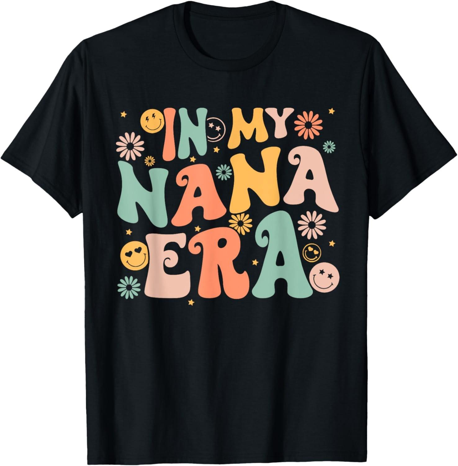 In My Nana Era Groovy Retro Cool for Grandma Mother s Day T-Shirt S разноцветный