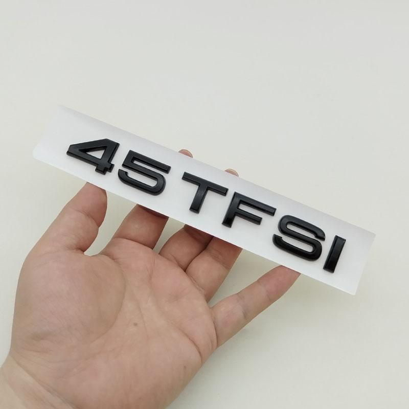 3D ABS 30 35 40 45 50 55 TFSI Logo Car Letters Trunk Emblem Badge Sticker For Hot A1 A3 A4 A5 A6 A7 Q3 Q5 Q7 TT Accessories