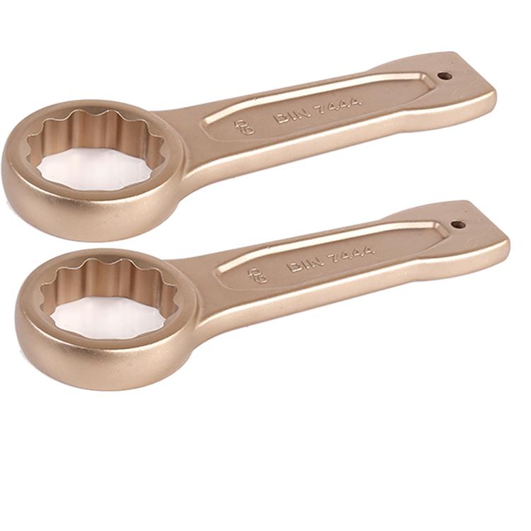 Non Sparking Copper Alloy Industrial Grade Anti-Spark Hammer Wrench for Oil Refinery золотистый