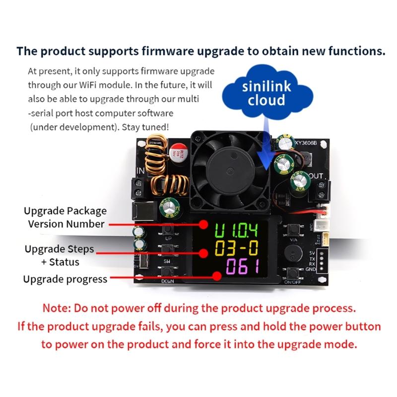 XY3606B 216W Step-down/up Adjustable Voltages Regulated Power Supply Solar Charging Module with LED Display