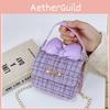 Childrens Fashion Woolen Shoulder Bag With Stylish Bow And Breathable Fabric For Kindergarten