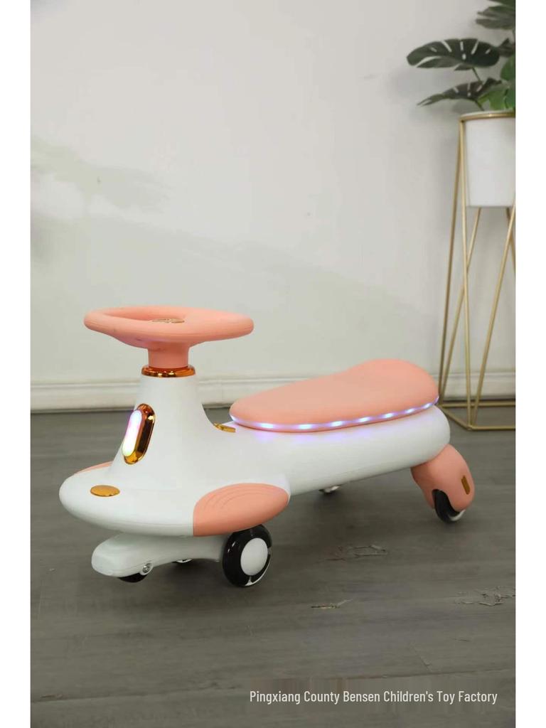 Silent Twist Car Scooter for Children 1-6 Years Old - Anti-Rollover Design with Universal Wheels