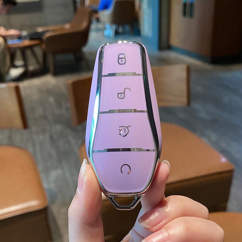 BYD Dolphin Key Case for Han Song, Tang DM-i, Qin Pro/Plus, Yuan, and E2 - Car Shell Buckle Bag.