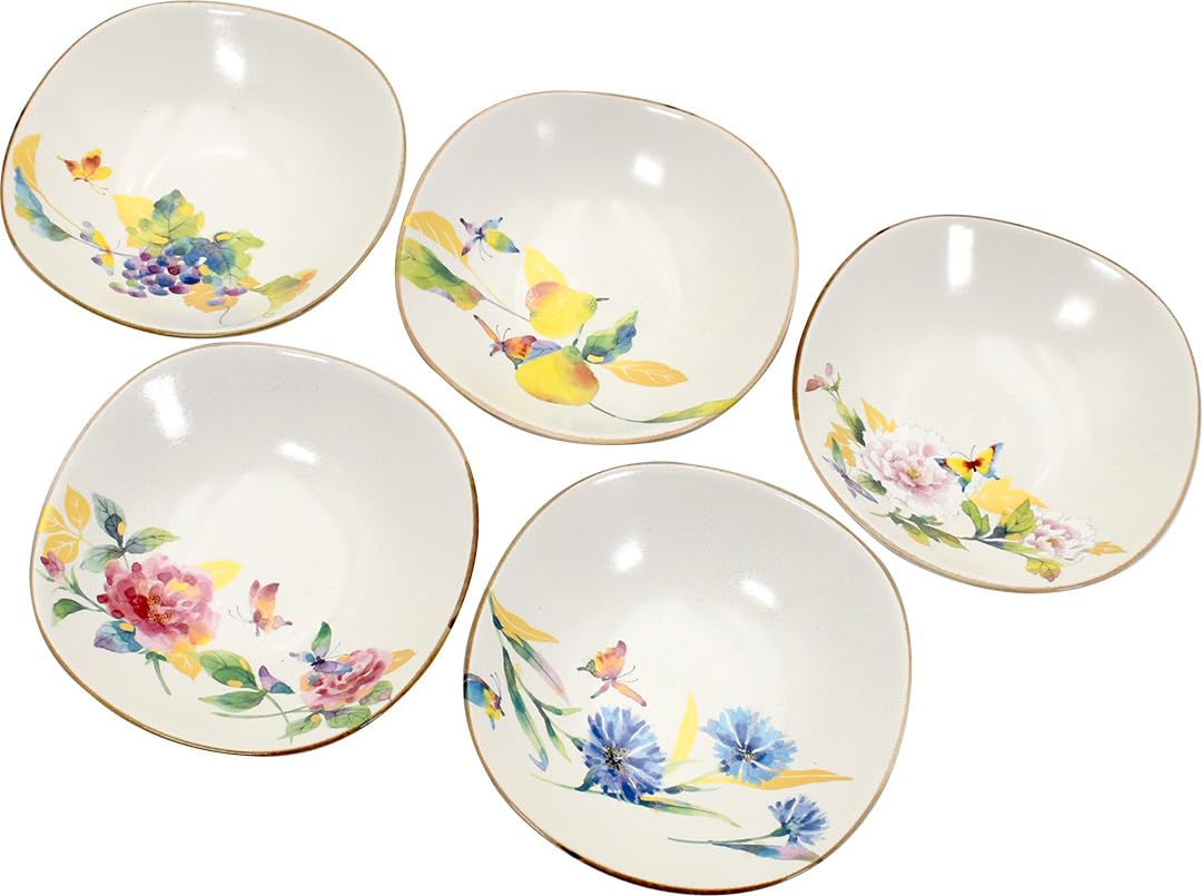 

Ceramic Indigo Flower Butterfly Multi-Purpose Pot, 16.2 x 16.2 x H4.5cm, 02565