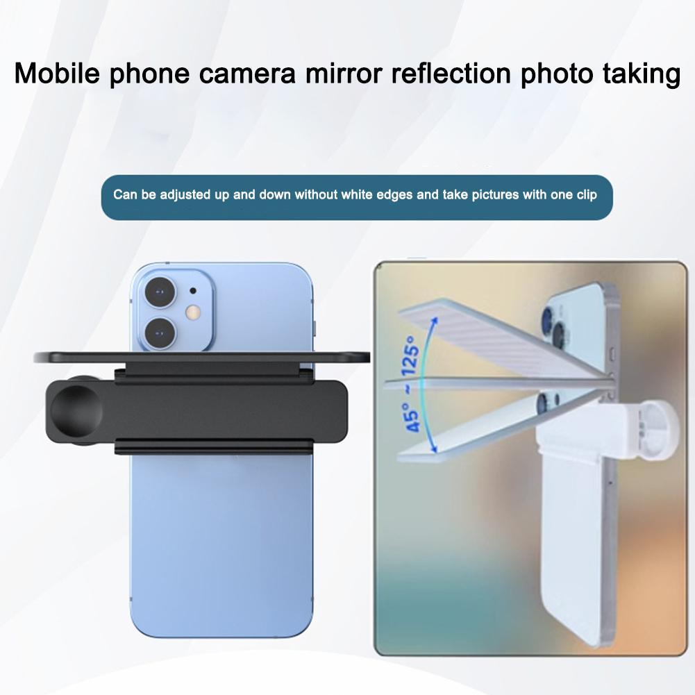 Photo Assist Mirror For IPhone & All Mobile Phones Adjustable Magnetic Phone Rear Selfie HD Vlog Mirror Photo Assist Clip Kit