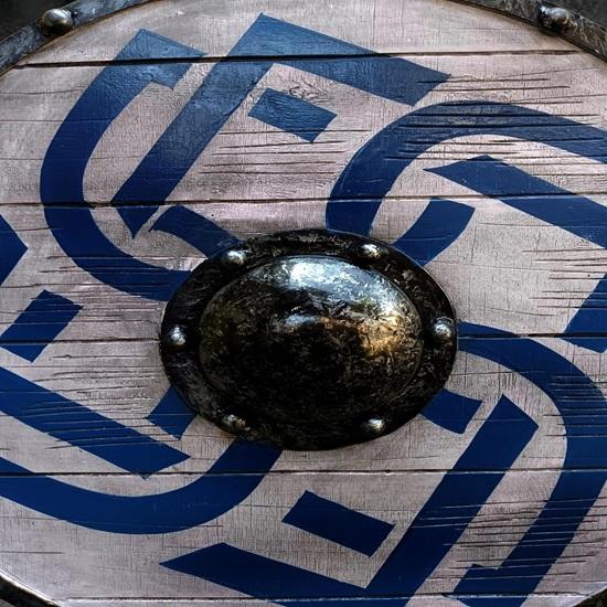 60.96 cm Authentic Battleworn Wooden Viking Shield Warrior Shield Ancient War Round Shield Best Gift Decorative