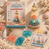 Standing Lighthouse Craft Set with Plastic Parts for Indoor Decoration, Handcrafts Assembly, and Handmade Gifting