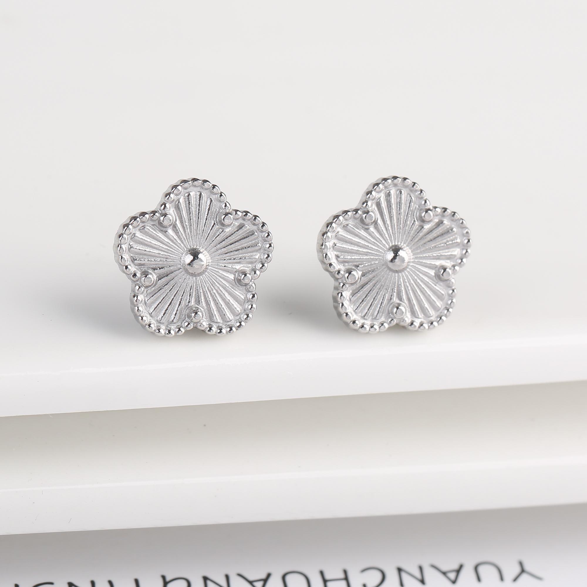 

7 Colors New Design Cross Stainless Steel Classic Studs Earrings High Quality Minimalist Wedding Anniversary Woman Zircon Gift