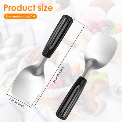 Ice Cream Scoop Stainless Steel Ice Cream Scoop Spade For Hard Or Desserts Flat Paddle Butter Cutter Tool For Home Restaurat