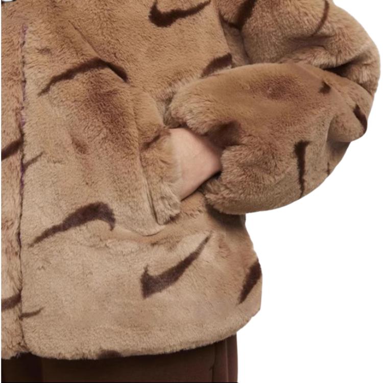 Nike Velvet feel Coat Women's Brown DQ6843-258