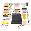 60 Pcs Leather Craft Tool for Sewing Stitching Carving Leather Working Tool Set