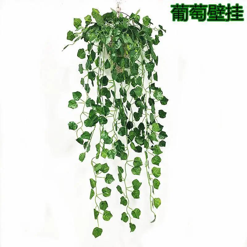 

Искусственное растение лиана зеленая настенная лоза украшение для дома и сада ротанг свадьба вечеринка своими руками искусственный венок листья плюща -