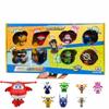 Super Wings 14-Pack Transforming Toys 2 Inch Airplane Collector Character with Dinosaur Mini Action Figure Kids Gift