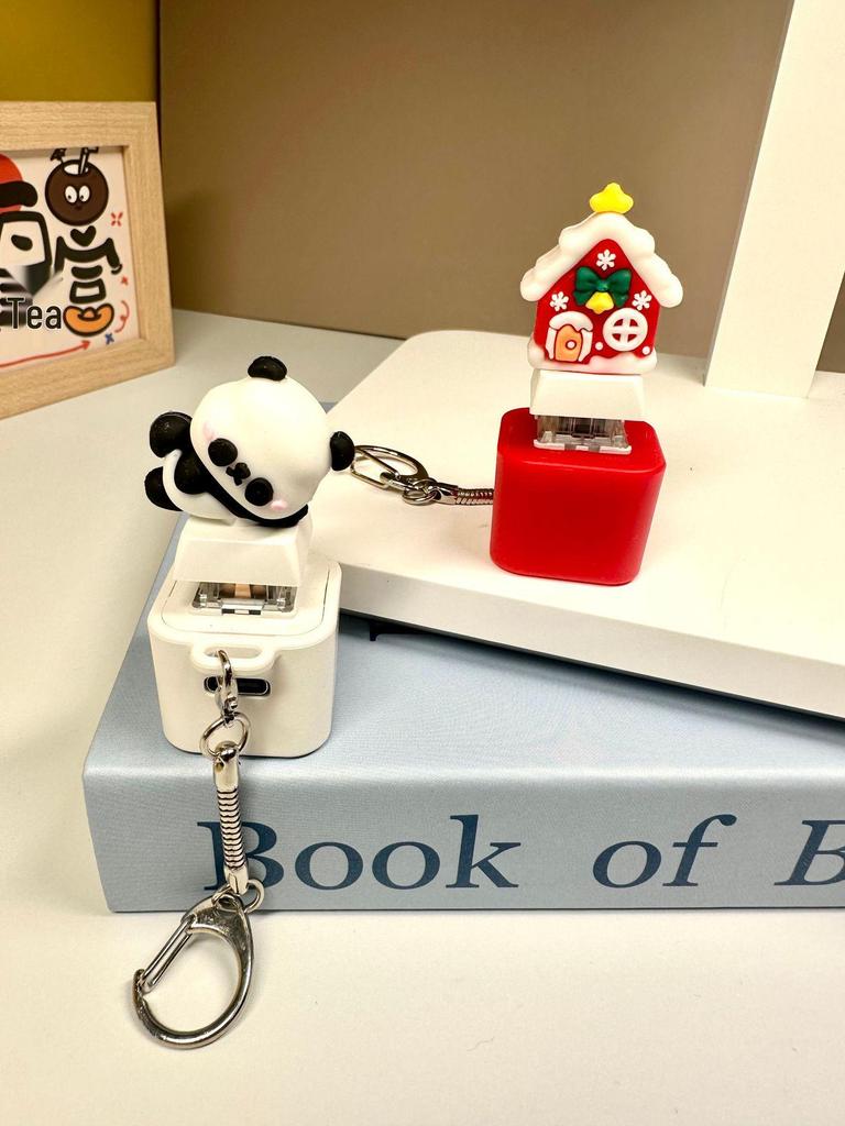 Cross-Border Charging Christmas Keyboard & Sound Emitting Keychain