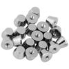 20 Sets 10mm x 7mm Flat Head Rivet Studs For Bag Shoes Clothes Decorarion(silver)