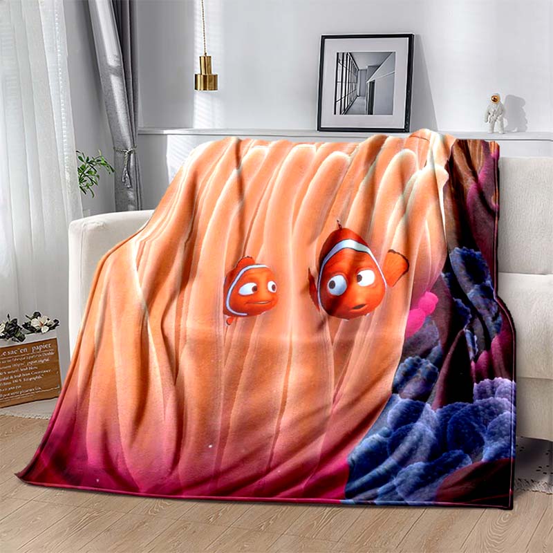 Disney Finding Nemo Pattern Blanket Warm Soft Fluffy Kids and Adult Sofa Bed Throw Blanket Outdoor Travel Camping Luxury Gifts