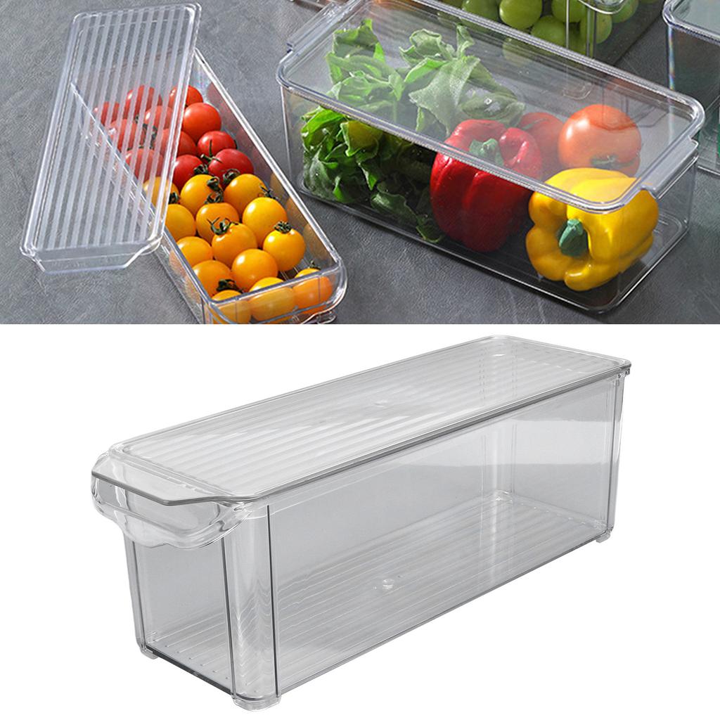 Clr Organizing Bin Large Capacity Transparent Food Grade Plastic Multifunction Portable   Pantry Storage Bin