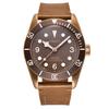 Ceasuri de mână analog-digitale automate Corgeut impermeabile de 41 mm pentru bărbați, stil sport, cu curea din piele de safir și mecanism Miyota