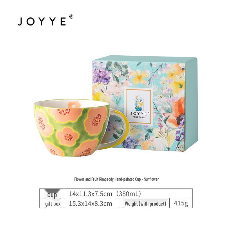 JOYYE Ceramic Coffee Mug, 380ml