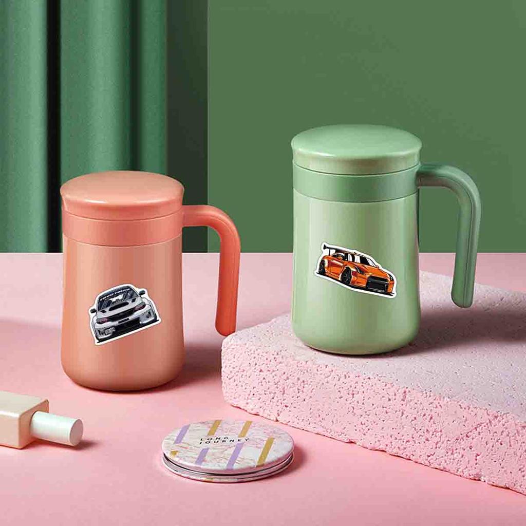 Racing Car Graffiti Stickers, Waterproof Stickers For Laptops, Guitars, Luggage, Bikes, Skateboards, 50 Pieces