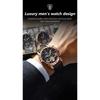 POEDAGAR Luxury Automatic Wristwatch Waterproof Luminous Date Week Leather Men Watch Tourbillon Mechanical Fashion Watches
