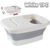Portable Folding Foot Soak Bathtub 15L/4 Gallon Collapsible Pedicure Soaking Spa Massage Basin Tub With Lid Handle