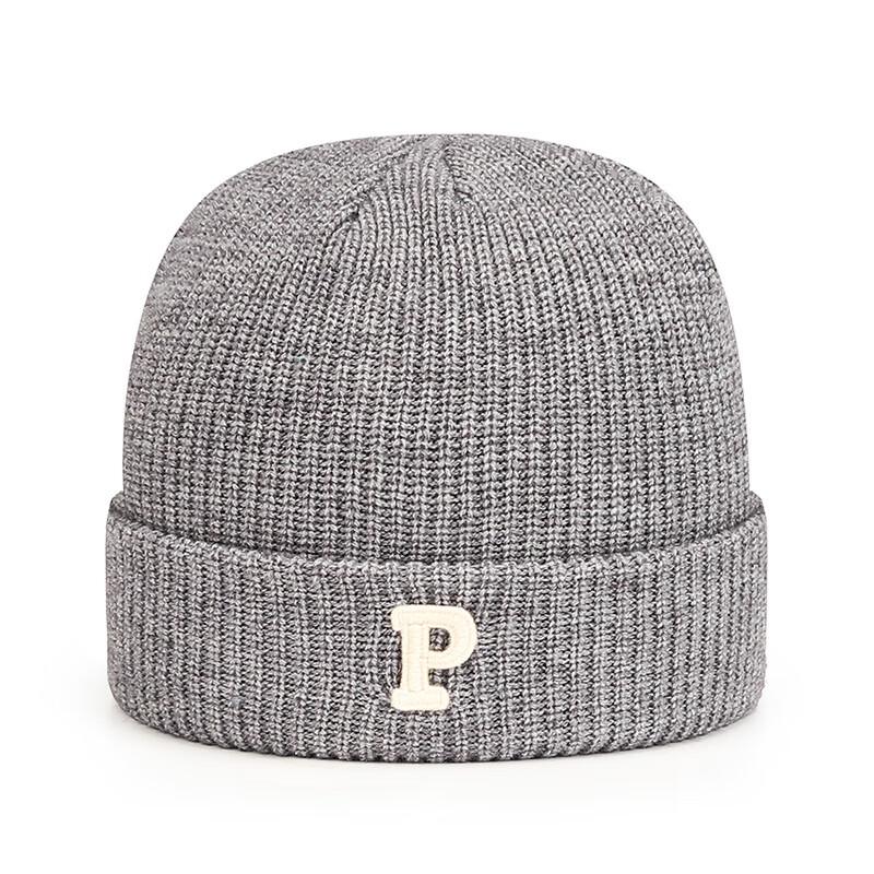 ZHENYUEQI P-Letter Cashmere-Blend Knit Beanie
