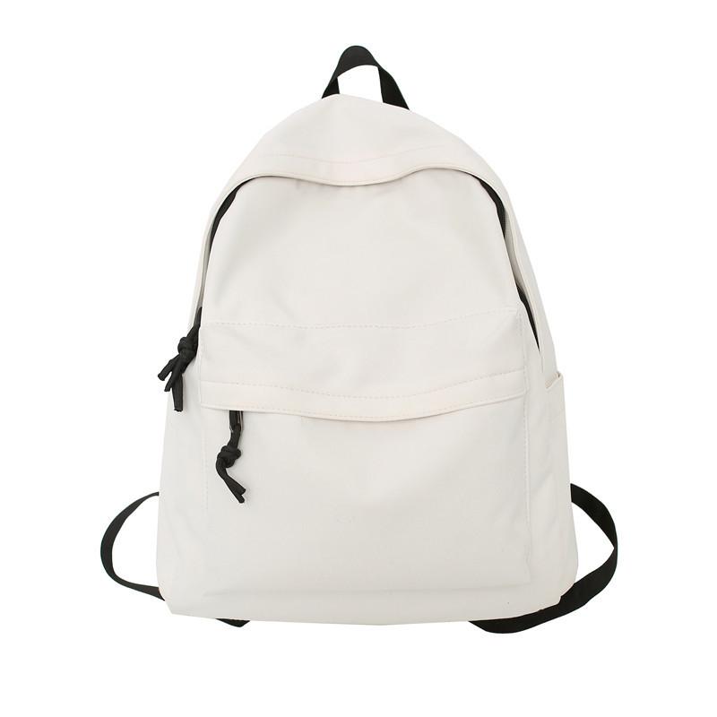Schwarzer Rucksack für männliche College-Studenten Einfacher Herren-Rucksack Rucksack für Mittel- und Oberstufenschüler Damen-Rucksack