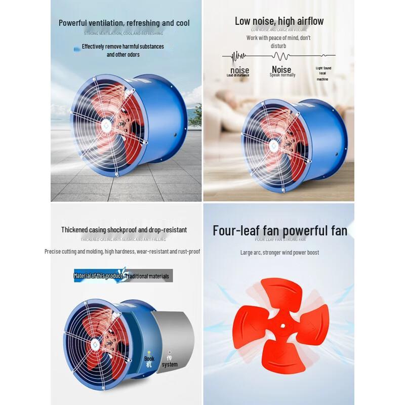 Kangdipu SF Industrial Axial Flow Duct Exhaust Fan