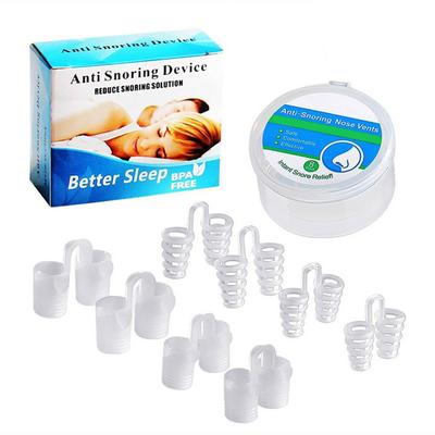 8 stk Snorke Nesedilator Klemme Profesjonell Menn Kvinner Hjem Silikon Neseventiler Snorkeløsning