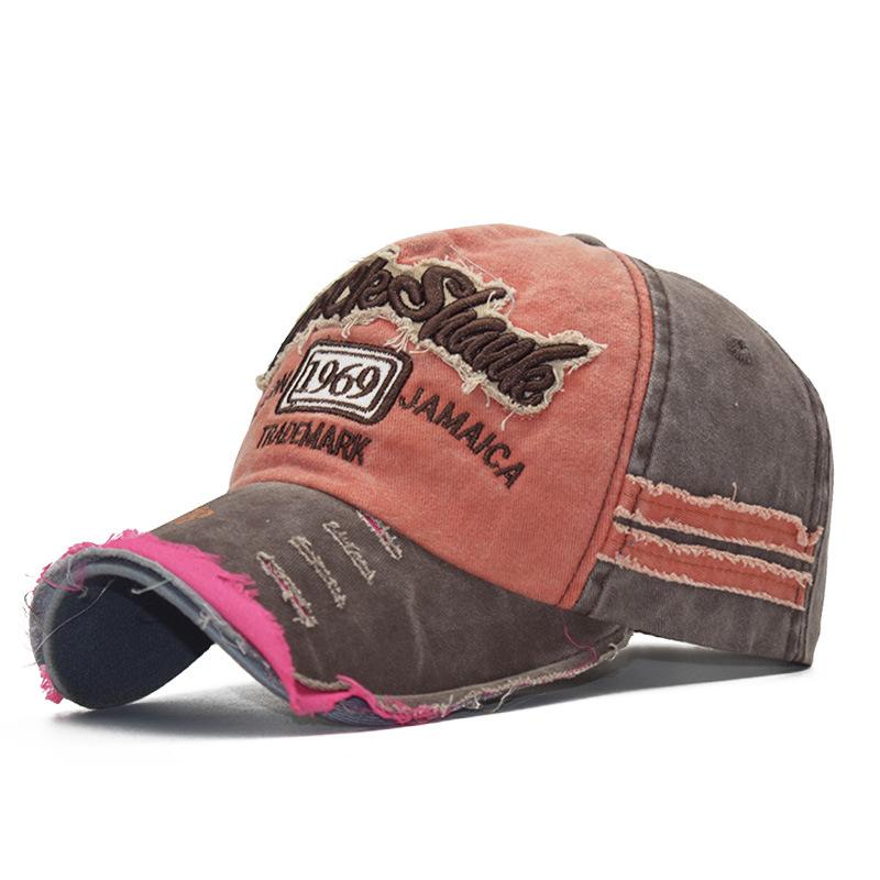 Wornout Cap Fashionable Torn Edges 1969 Baseball Cap Shading Sun