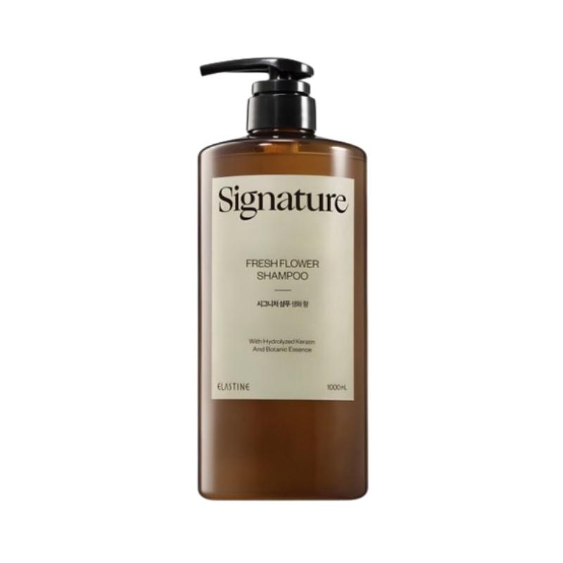 Elastine Signature Shampoo 1L | Korean Shampoo for Scalp Care, Damaged Hair & Fresh Floral Scent 1L