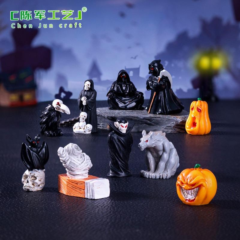 New Halloween Vampire Reaper Doll DIY Ornament Hanging Accessories Mini Micro Landscape Ornament