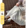 New Winter High Waist French Lace Midi Skirt - Slim Fit & Flowy Cake Design for Women
