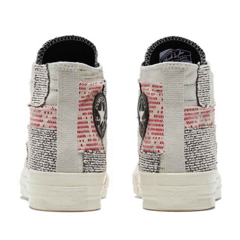 Converse 1970s Patchwork Chuck 70 Hi Comfortable Casual High-Top Espadrilles Unisex Grey