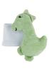 Sterntaler Dino Rexi Baby Wrist Rattle - Soft Feincord Material, Elastic Band, Play Cuddle & Rattle Toy, Stone Green