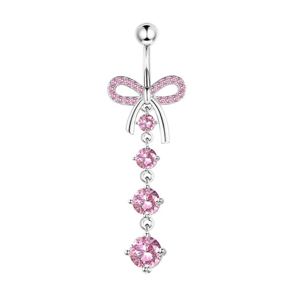 Bobisty14G Belly Button Bars for Women Surgical Steel Belly Bar CZ Butterfly Snake Clicker Navel Ring Body Piercing Jewellery