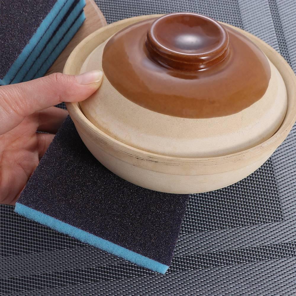 5pcs Reusable Grit Sanding Sponge Polishing Pad Abrasive Sponge  Metal Wood Polishing