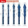 Tile Bits High Hardness Eccentric Drill Precision Drilling 6/8/10/12mm Glass Tile Ceramic Punching Rock Slab Triangle Drill Bits