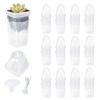 12 Pcs Clear Nursery Planter 2 Inch Self Watering Planter Nursery Pots With Humidity Dome Adjustable Vent Cultivation Box Set