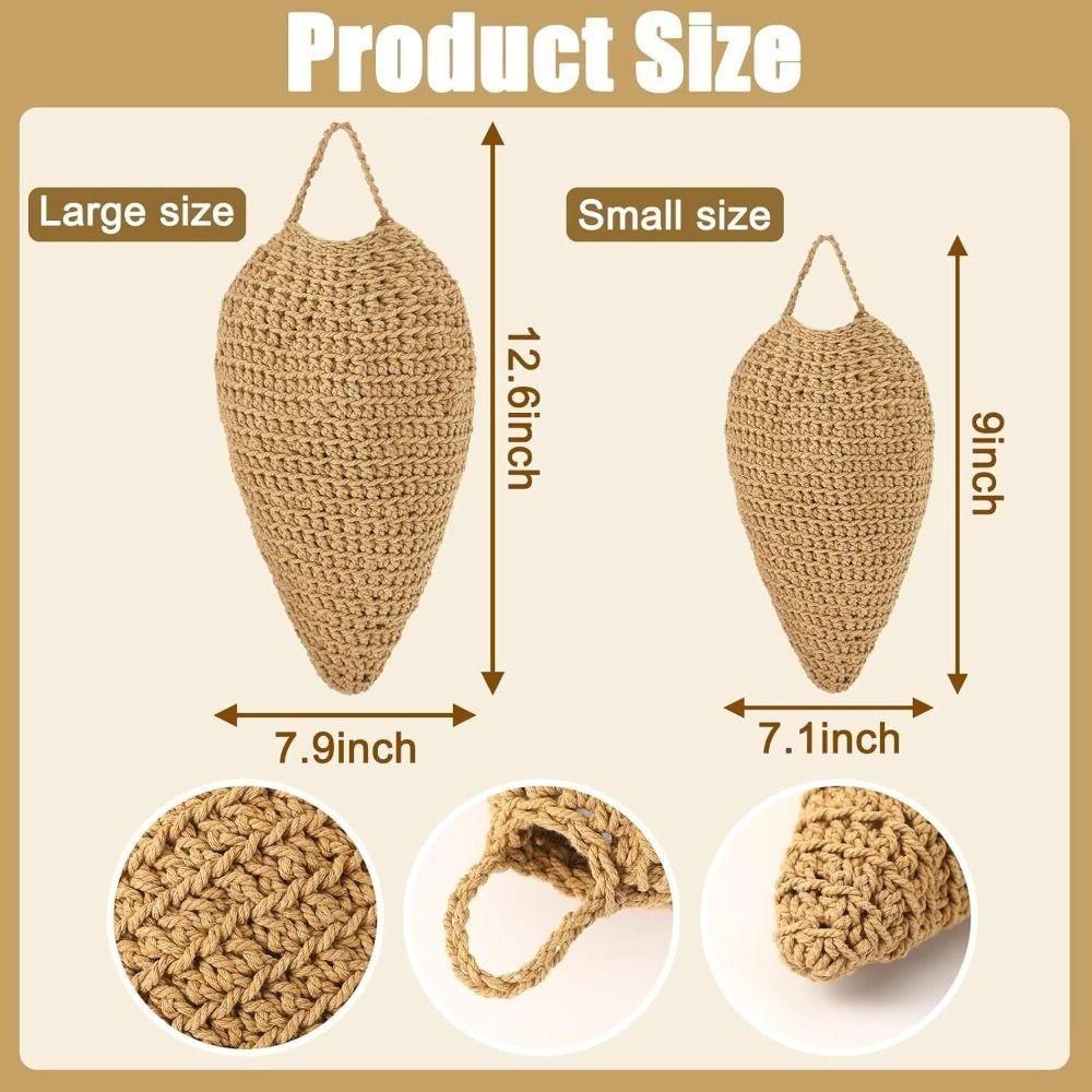 Portable Design Crochet Wasp Nest Cotton Rope Woven Honeycomb Decorations Patio Decoration