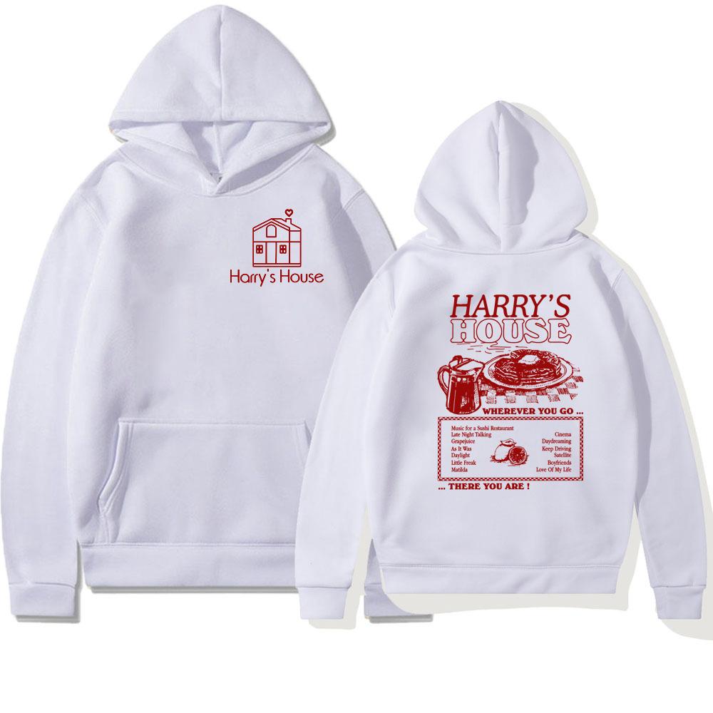 Vintage Harry's House Hoodie Double Side Print Harry's House Track List Pullover