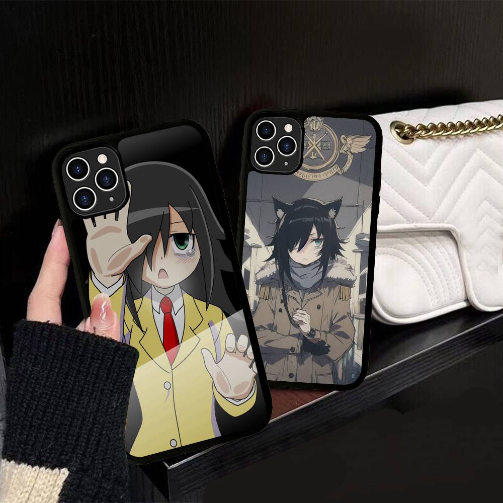 Watamote K-Kuroki T-Tomoko Phone Case For IPhone 17 16 15 14 13 Plus 12 11 Pro Max PC+TPU Cases Back Cover
